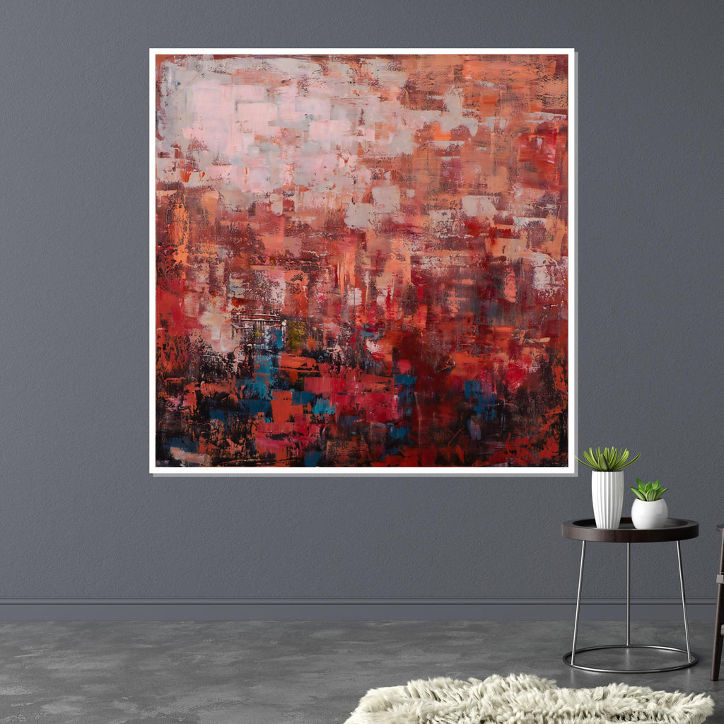 Abstract Blush Canvas, Textured Wall Art, Modern Abstract Painting, Warm Tones Canvas, Contemporary Art, Ready To Hang Wall Decor
