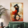 Tango Passion Canvas, Dance Wall Art, Romantic Couple Print, Modern Art Canvas, Wall Art Canvas Design, Ready to Hang Decoration