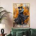 Elegant Dance Canvas, Romantic Couple Wall Art, Dancers in Motion Print, Wall Art Canvas Design, Ready to Hang Decoration