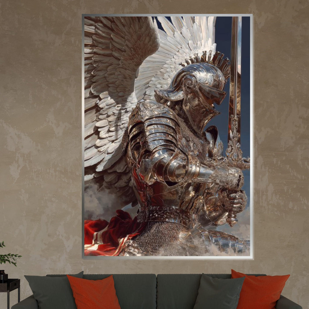 Medieval Knights Canvas, Crusader Battle Art, Knight Wall Painting, Historical Wall Art, Canvas Design, Ready to Hang Décor