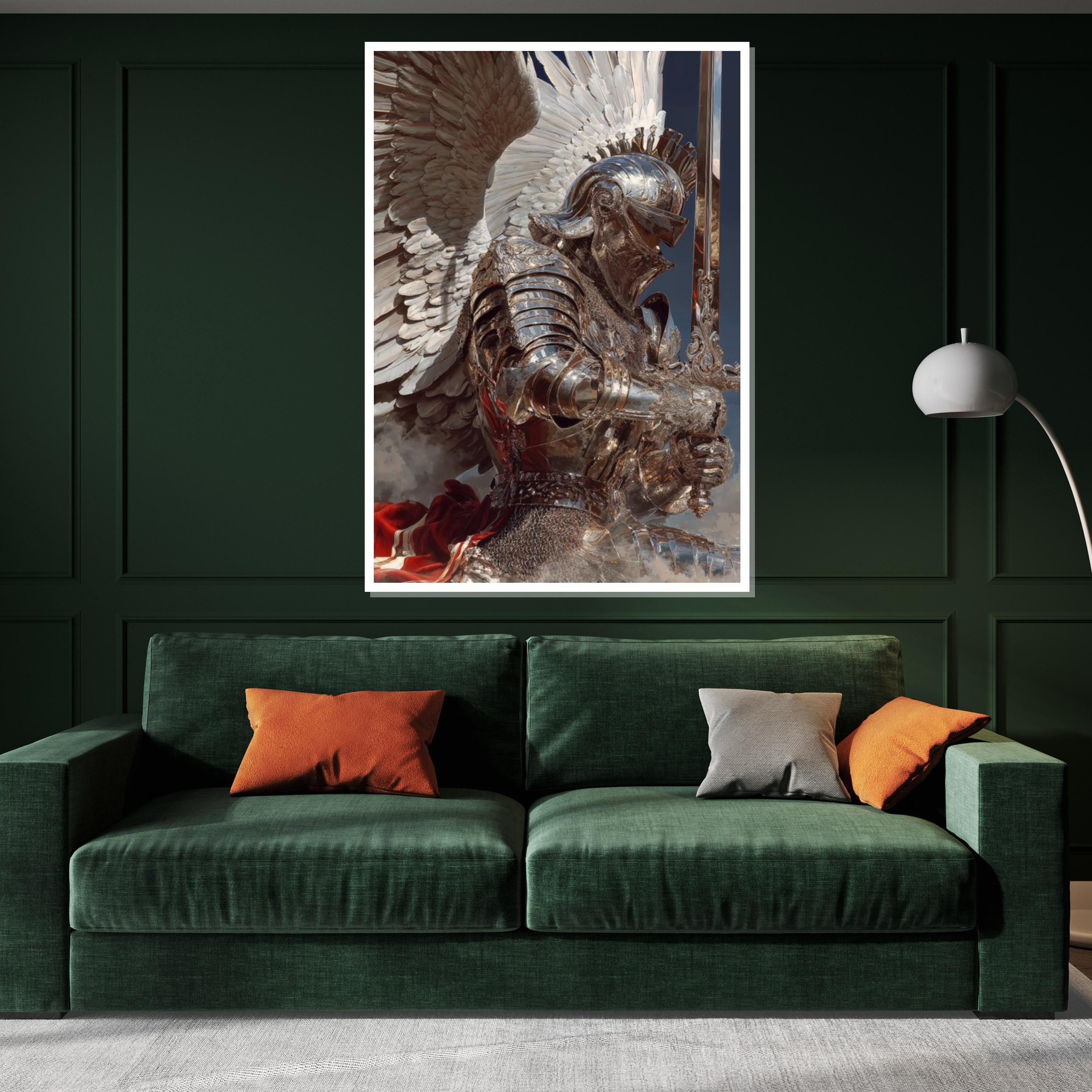 Medieval Knights Canvas, Crusader Battle Art, Knight Wall Painting, Historical Wall Art, Canvas Design, Ready to Hang Décor