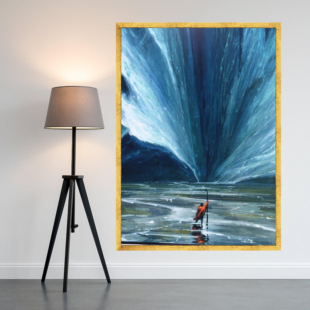 Parting Sea Canvas Print – Inspirational Wall Art, Faith Wall Decor, Ready to Hang Ocean Wall Decoration