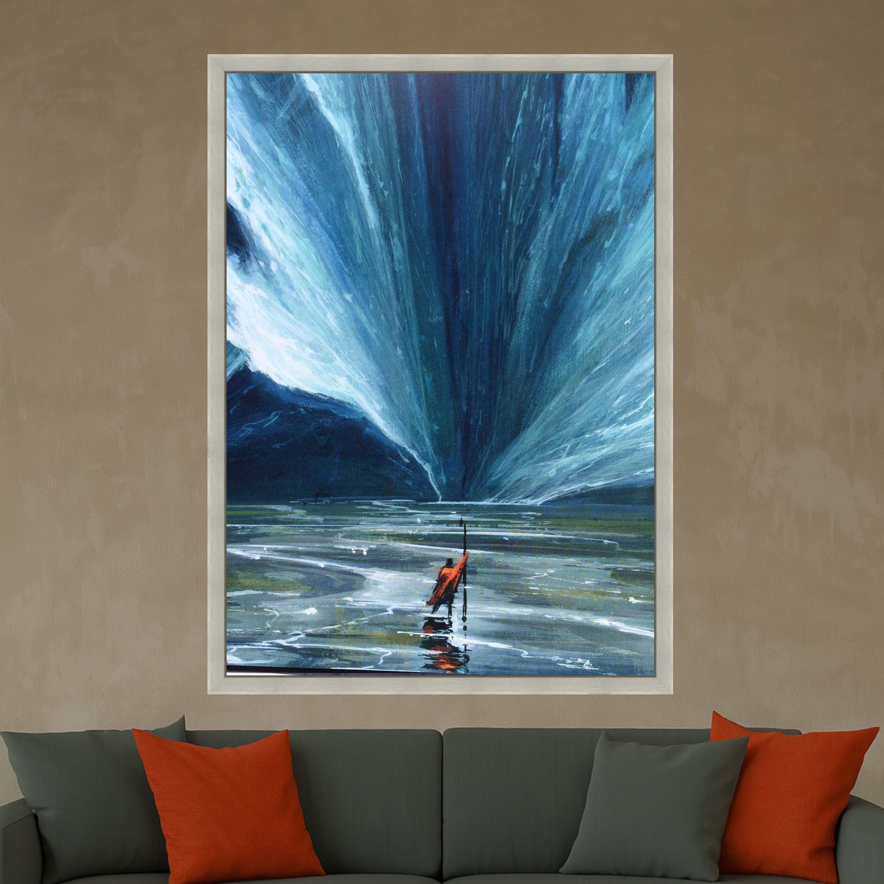 Parting Sea Canvas Print – Inspirational Wall Art, Faith Wall Decor, Ready to Hang Ocean Wall Decoration