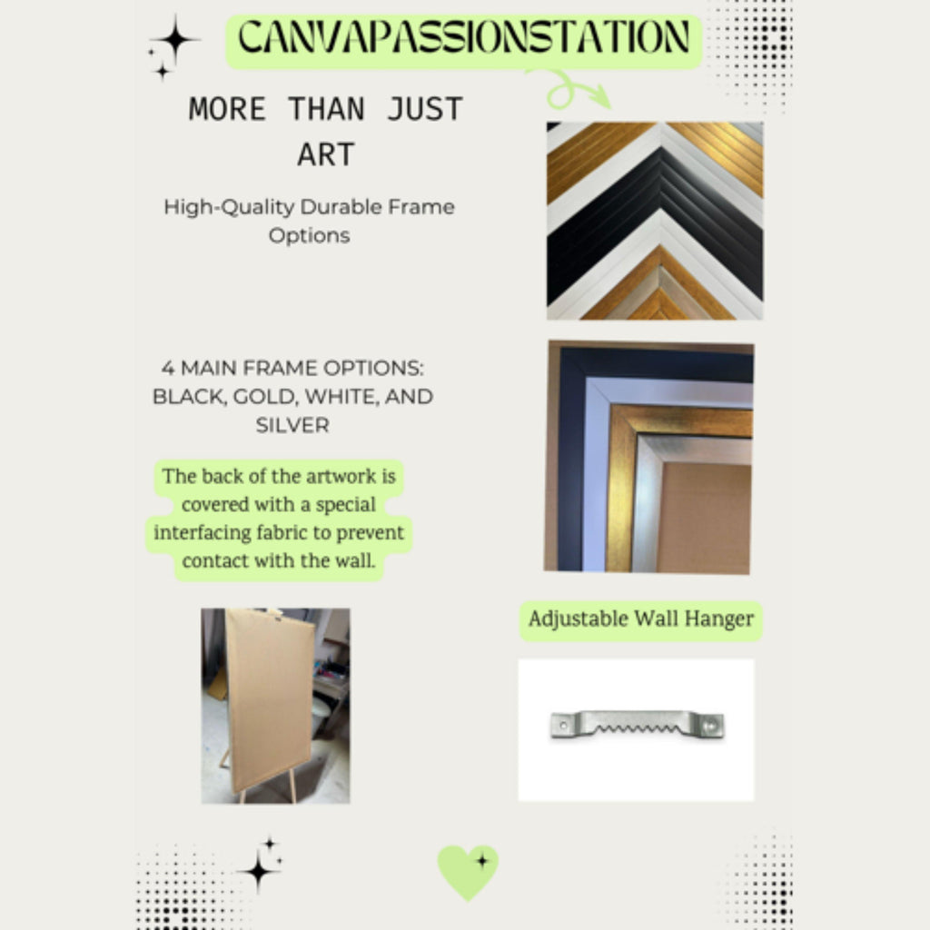 Elegant Women Canvas Print – Afrocentric Wall Art Ready to Hang – Blue and Gold Wall Decor for Living Room or Bedroom