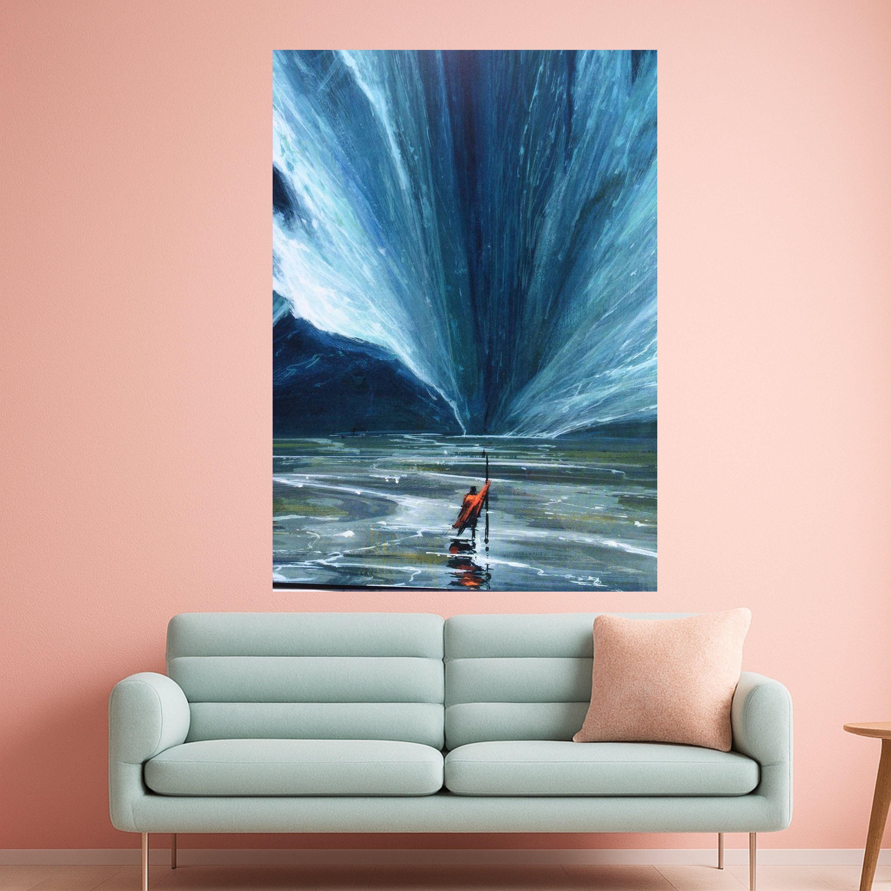 Parting Sea Canvas Print – Inspirational Wall Art, Faith Wall Decor, Ready to Hang Ocean Wall Decoration