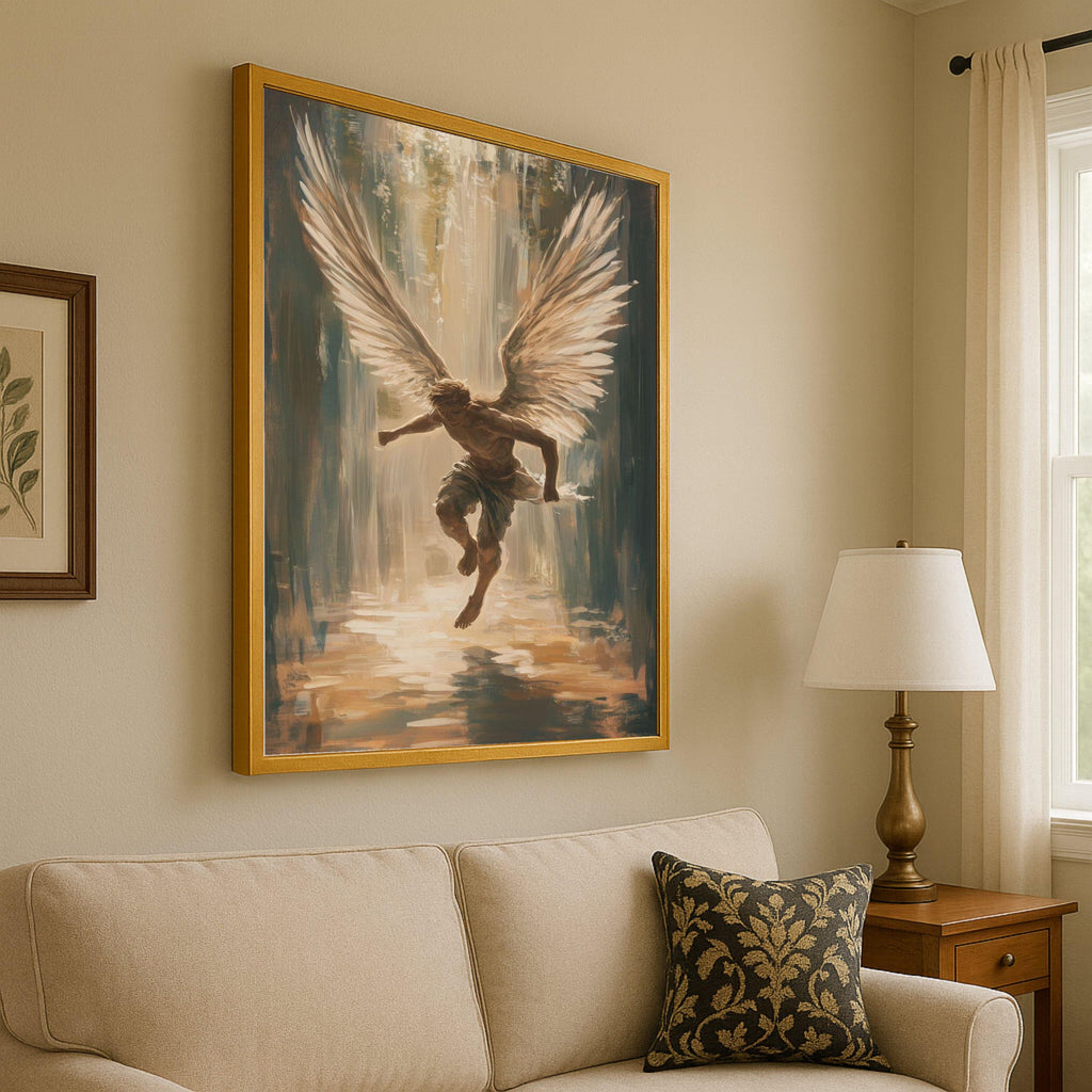Angel Canvas Print – Inspirational Wall Art, Spiritual Wall Decor, Modern Artwork Ready to Hang