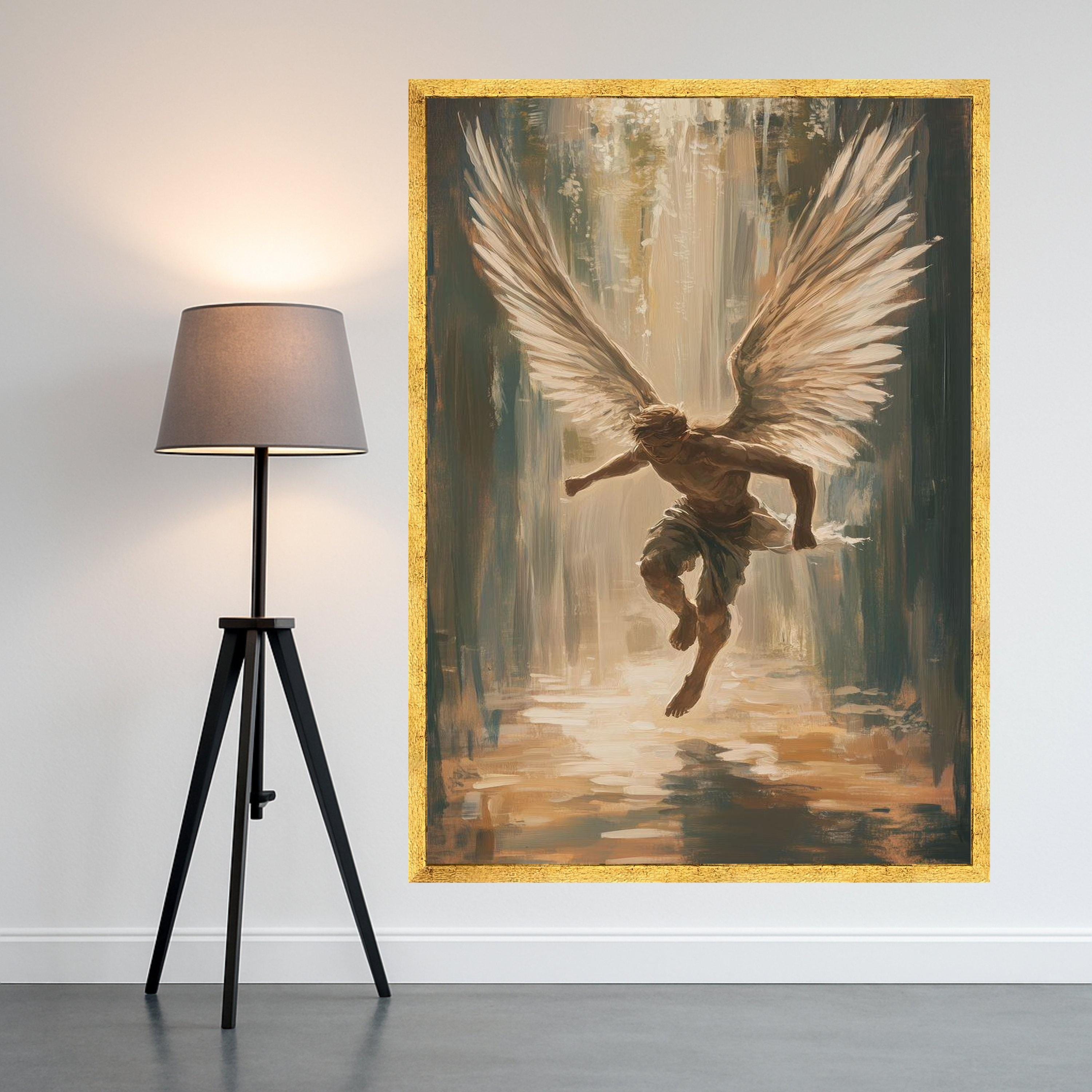 Angel Canvas Print – Inspirational Wall Art, Spiritual Wall Decor, Modern Artwork Ready to Hang