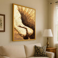 Golden Winged Angel Canvas Print – Mythical Wall Art, Inspirational Wall Decor, Fantasy Artwork Ready to Hang