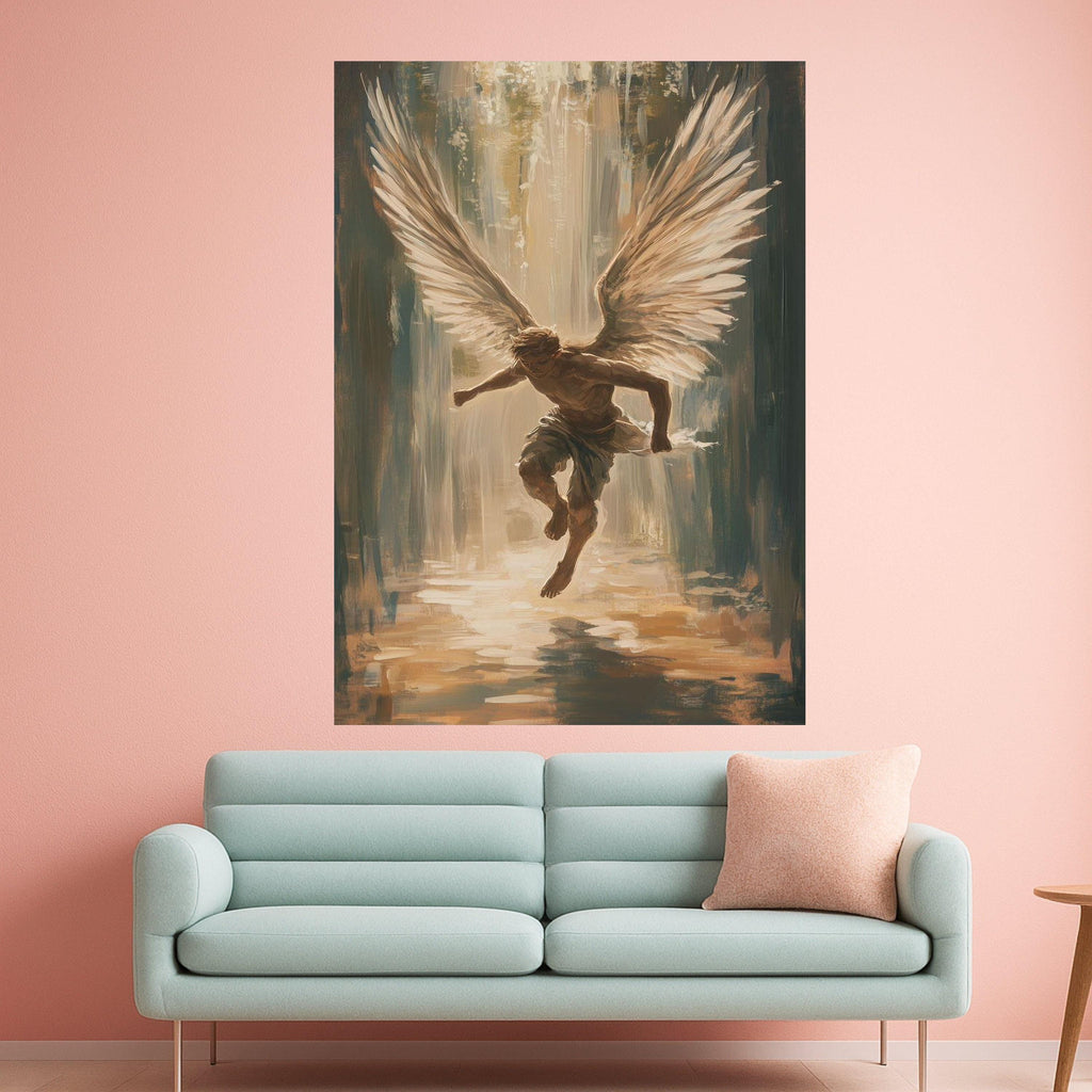 Angel Canvas Print – Inspirational Wall Art, Spiritual Wall Decor, Modern Artwork Ready to Hang