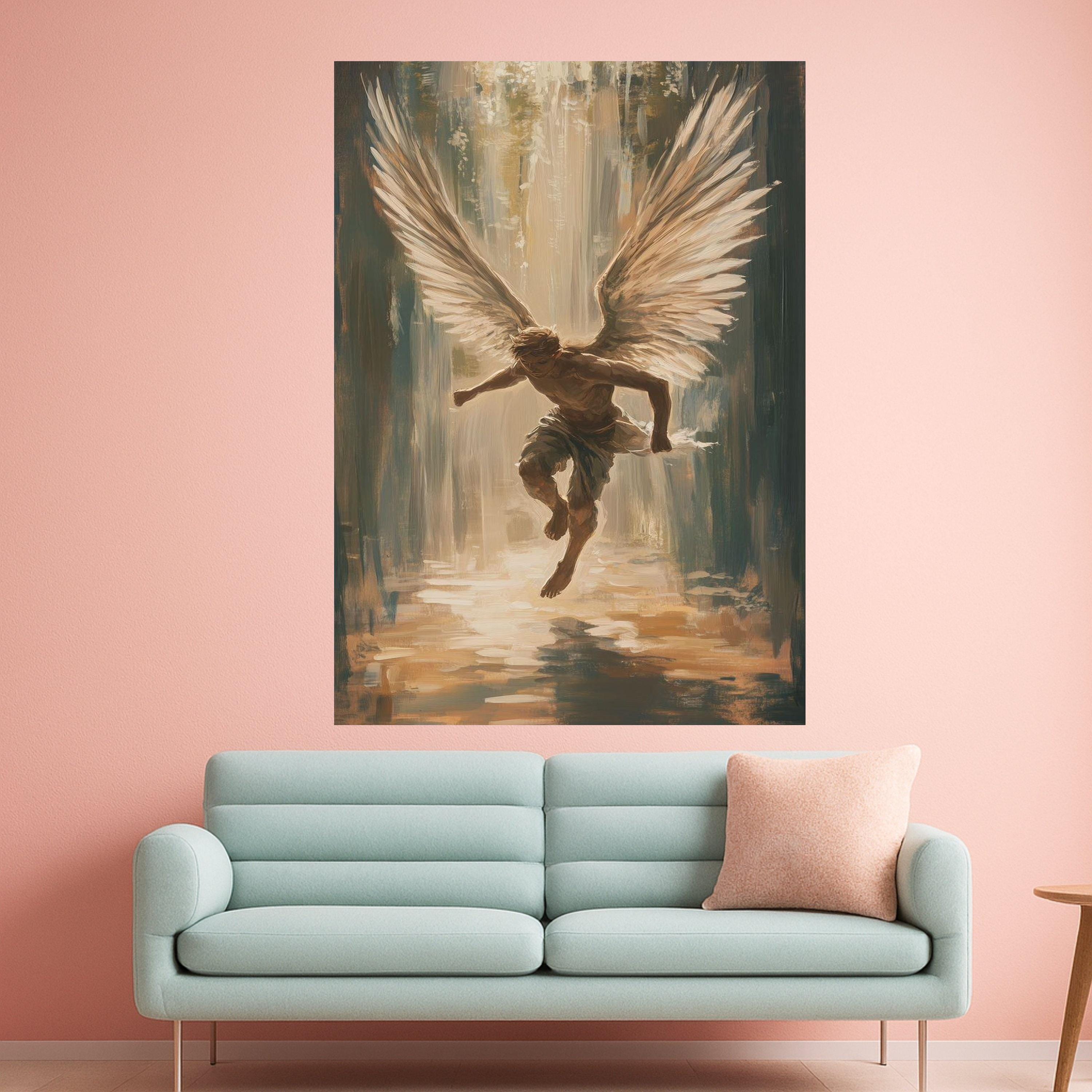 Angel Canvas Print – Inspirational Wall Art, Spiritual Wall Decor, Modern Artwork Ready to Hang