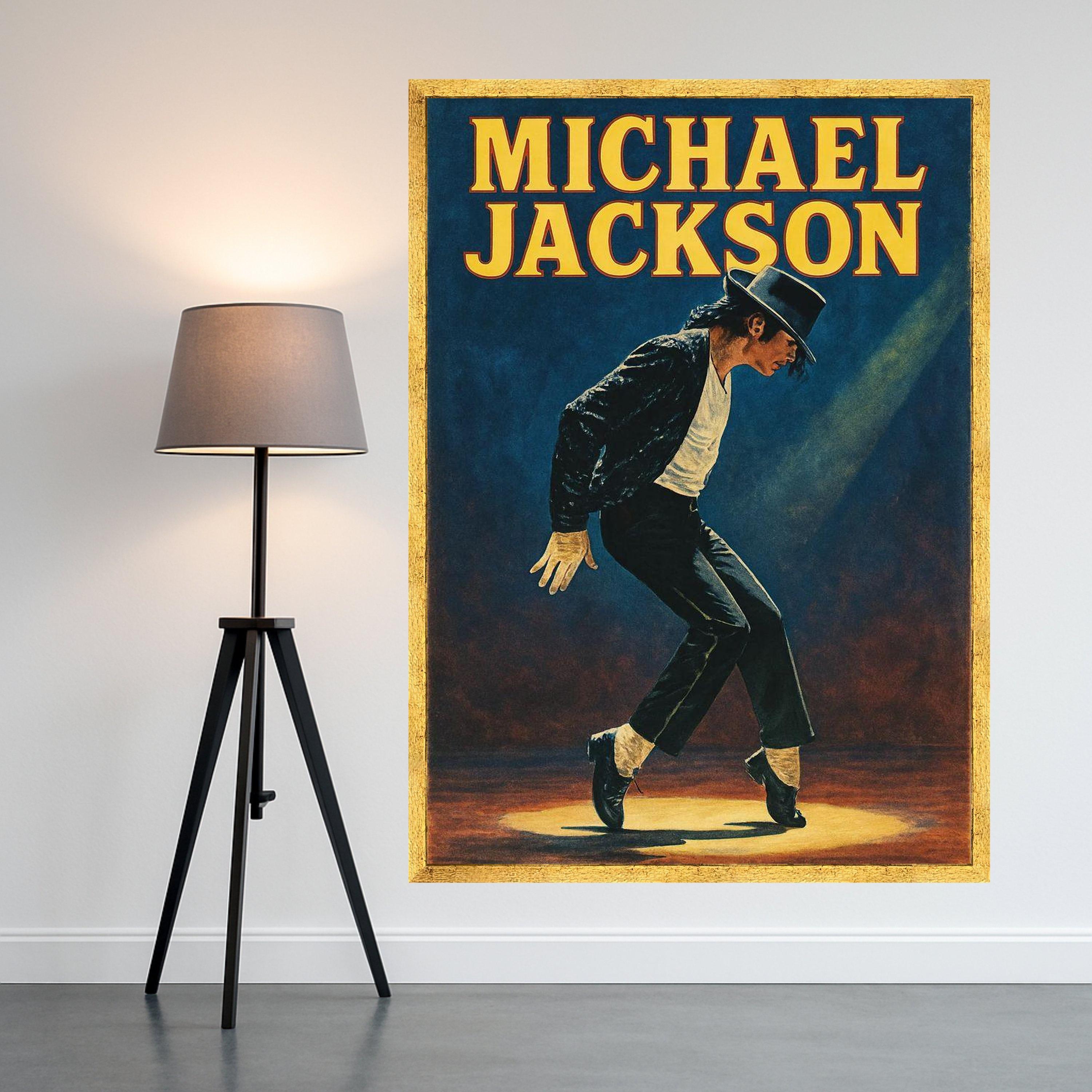 Michael Jackson Canvas Print – Iconic Music Wall Art Ready to Hang – Pop Legend Wall Decor for Home or Studio