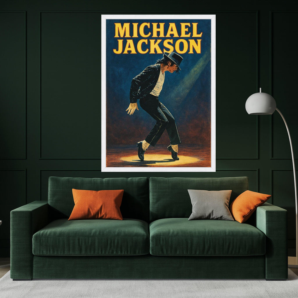 Michael Jackson Canvas Print – Iconic Music Wall Art Ready to Hang – Pop Legend Wall Decor for Home or Studio