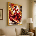 Flamenco Dancer Canvas Print – Spanish Dance Wall Art, Bold Wall Decor, Ready to Hang Wall Decoration