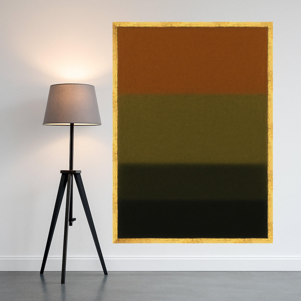 Mark Rothko Autumn Masterpiece Abstract Wall Art Print, Fall Color Field Painting Reproduction, Modern Museum Quality Canvas Decor