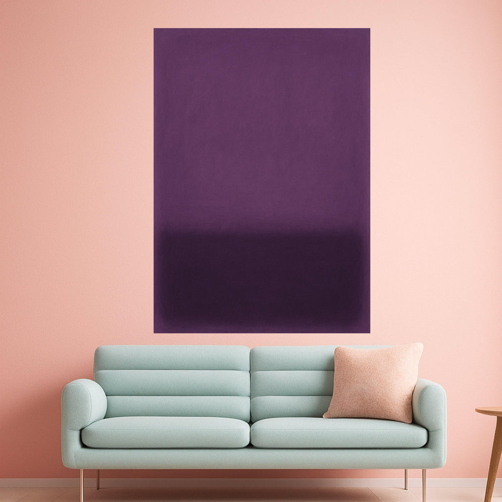 Purple Gradient Canvas Print – Minimalist Wall Art, Modern Wall Decor, Ready to Hang Wall Decoration