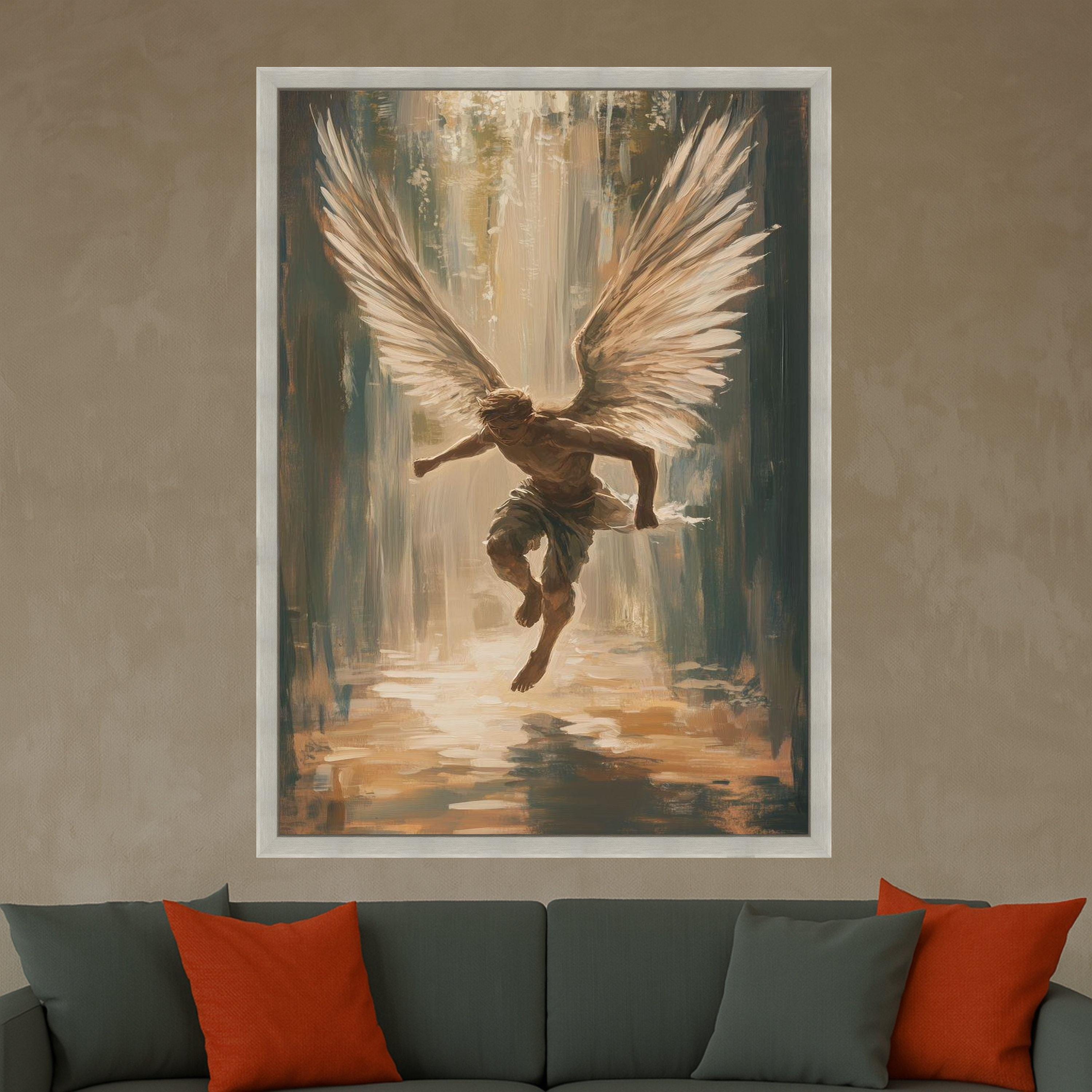 Angel Canvas Print – Inspirational Wall Art, Spiritual Wall Decor, Modern Artwork Ready to Hang