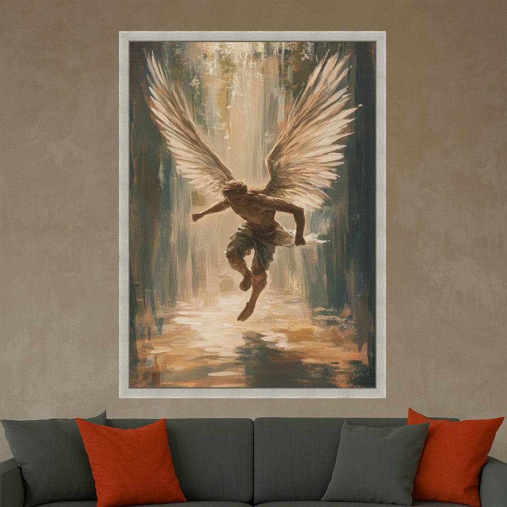 Angel Canvas Print – Inspirational Wall Art, Spiritual Wall Decor, Modern Artwork Ready to Hang