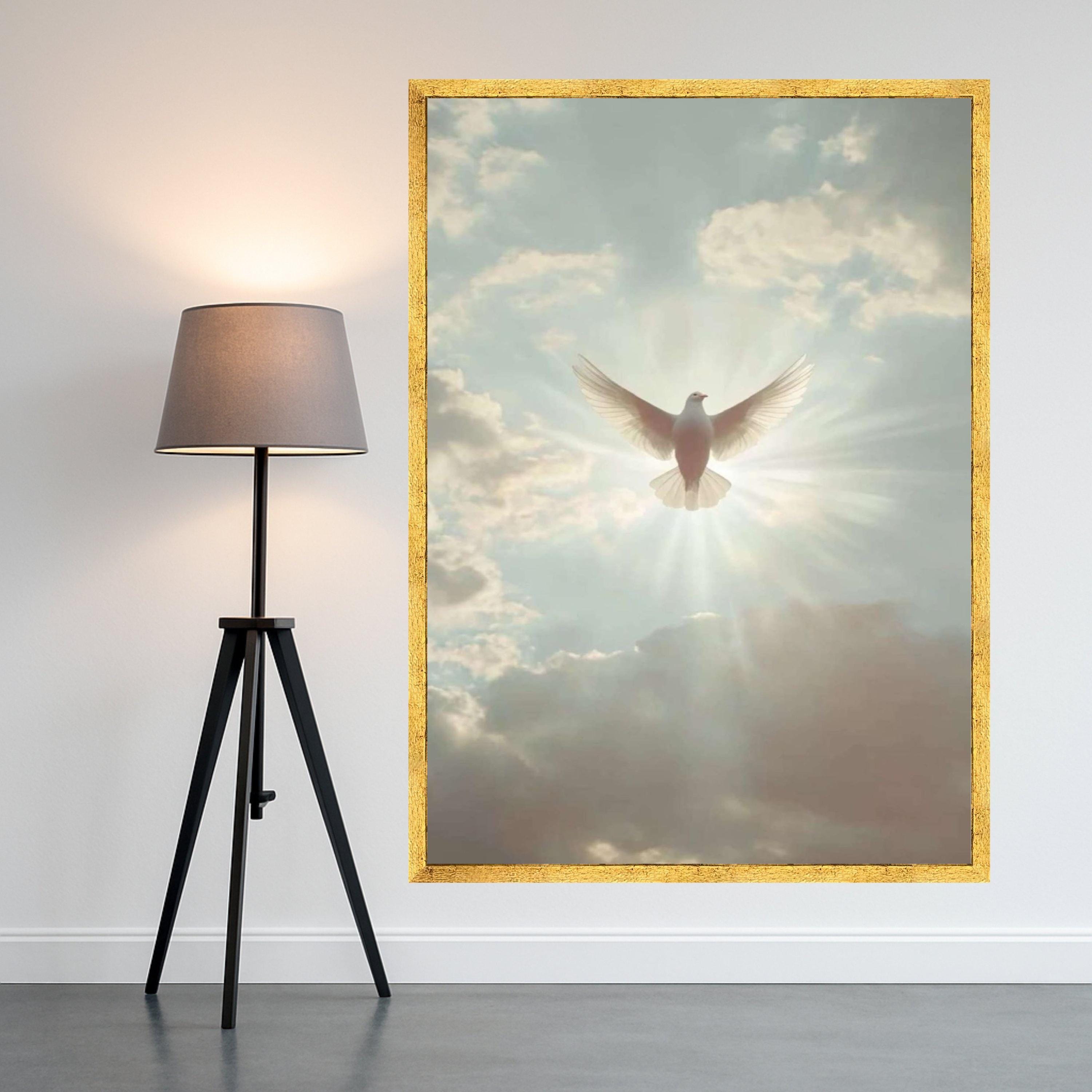 Dove Canvas Print – Spiritual Wall Art, Peaceful Wall Decor, Inspirational Artwork Ready to Hang