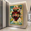 Sacred Heart Canvas Wall Art – Christian Wall Decor, Religious Wall Art Ready to Hang