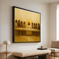 The Last Supper Canvas Wall Art, Religious Jesus and Apostles Painting, Spiritual Christian Home Decor, Biblical Scene Canvas Ready To Hang,