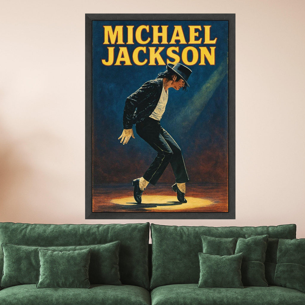 Michael Jackson Canvas Print – Iconic Music Wall Art Ready to Hang – Pop Legend Wall Decor for Home or Studio