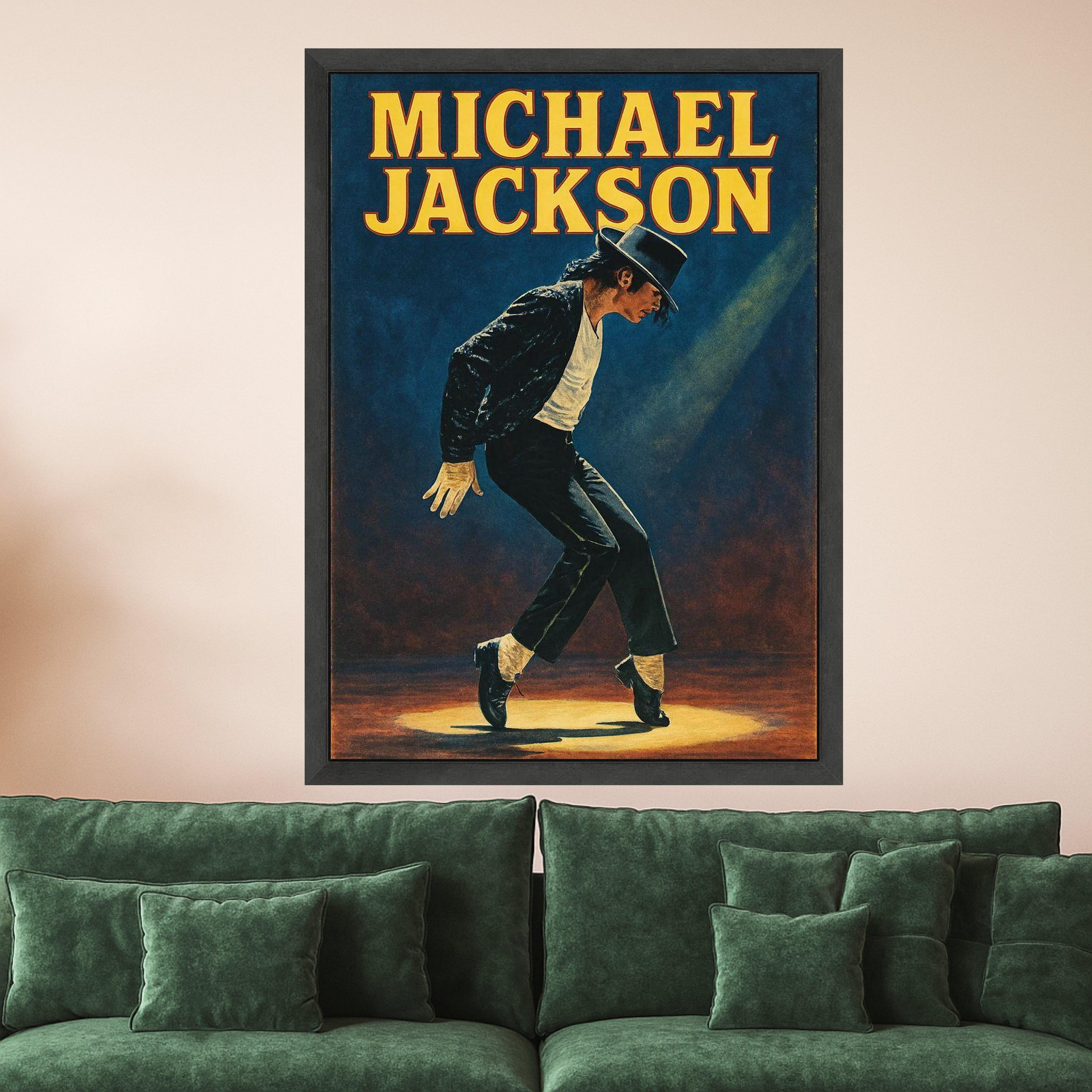 Michael Jackson Canvas Print – Iconic Music Wall Art Ready to Hang – Pop Legend Wall Decor for Home or Studio