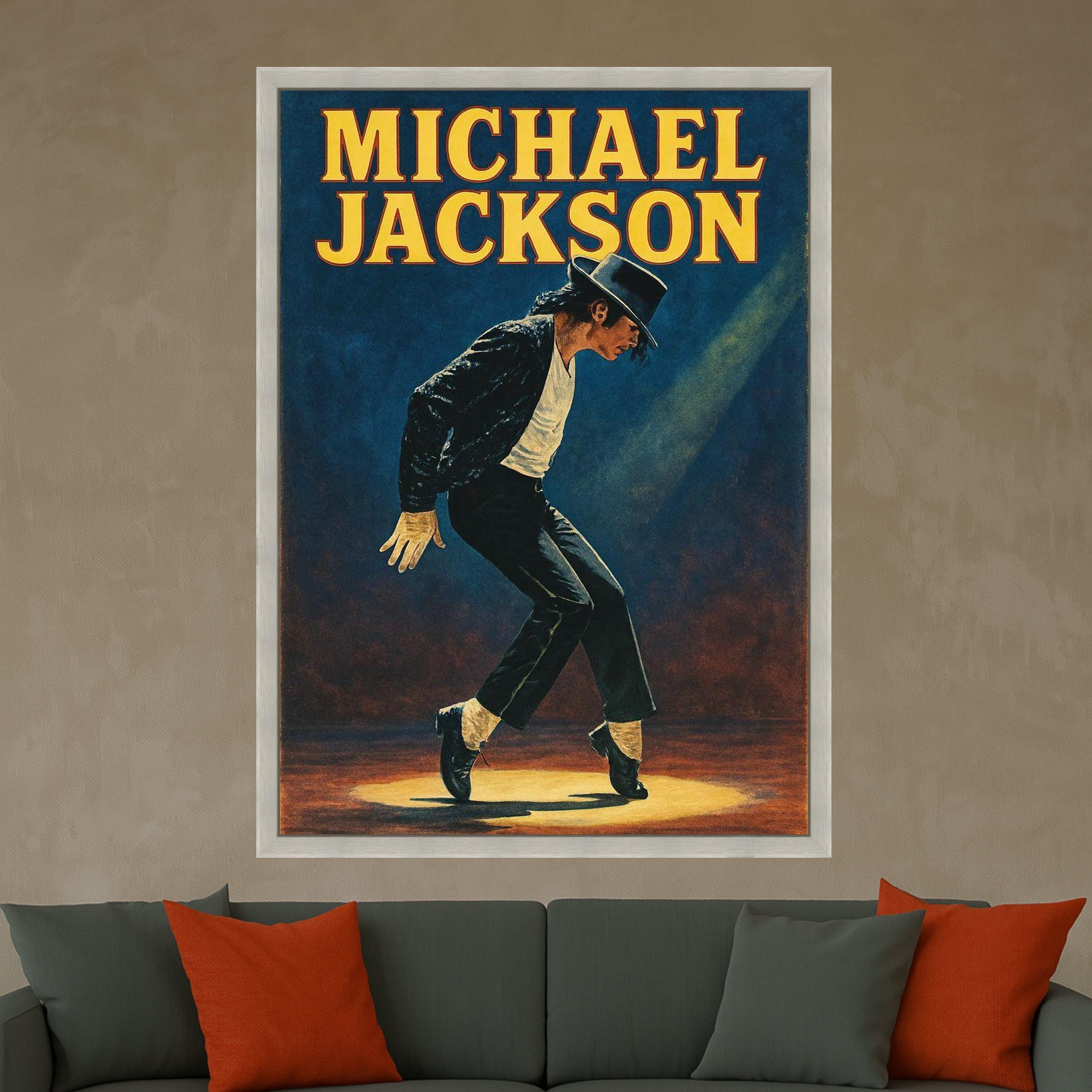 Michael Jackson Canvas Print – Iconic Music Wall Art Ready to Hang – Pop Legend Wall Decor for Home or Studio