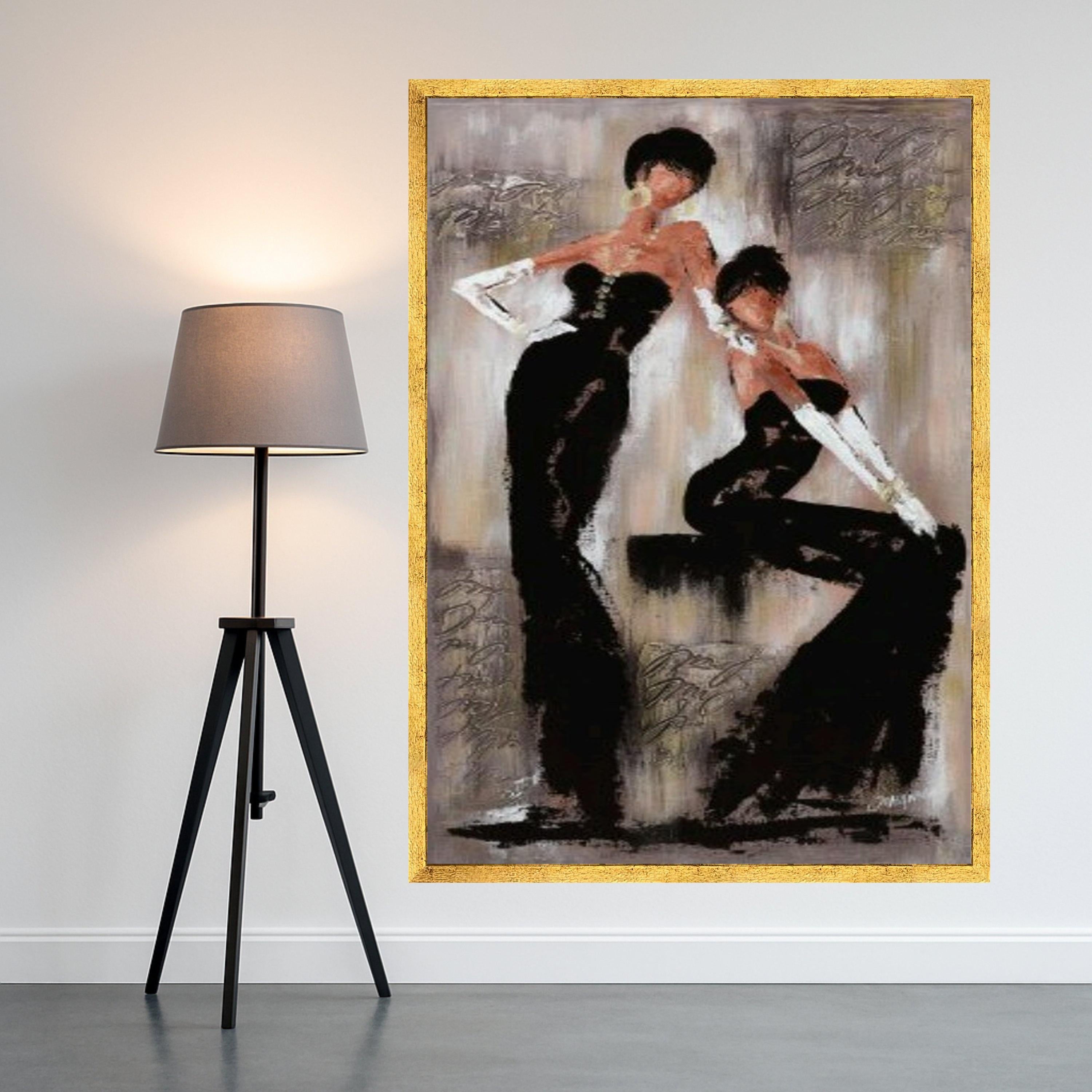 Elegant Fashion Ladies Canvas Print – Abstract Wall Art, Modern Wall Decoration, Stylish Ready to Hang Wall Decor