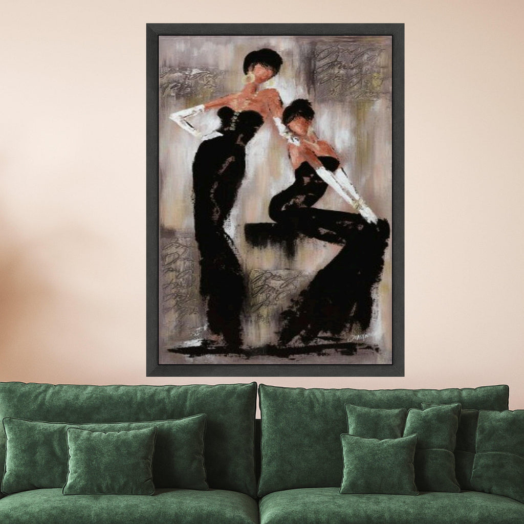 Elegant Fashion Ladies Canvas Print – Abstract Wall Art, Modern Wall Decoration, Stylish Ready to Hang Wall Decor