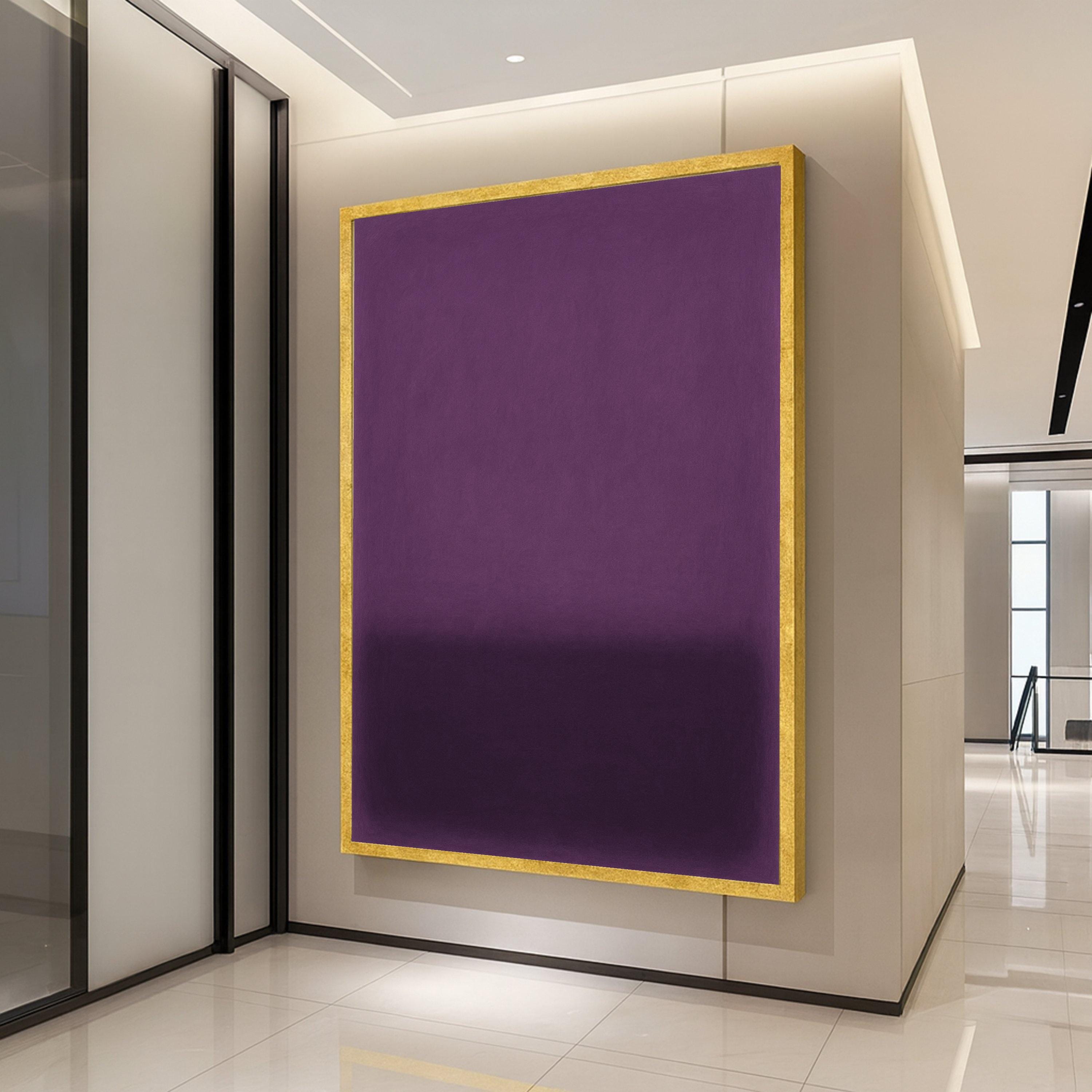 Purple Gradient Canvas Print – Minimalist Wall Art, Modern Wall Decor, Ready to Hang Wall Decoration