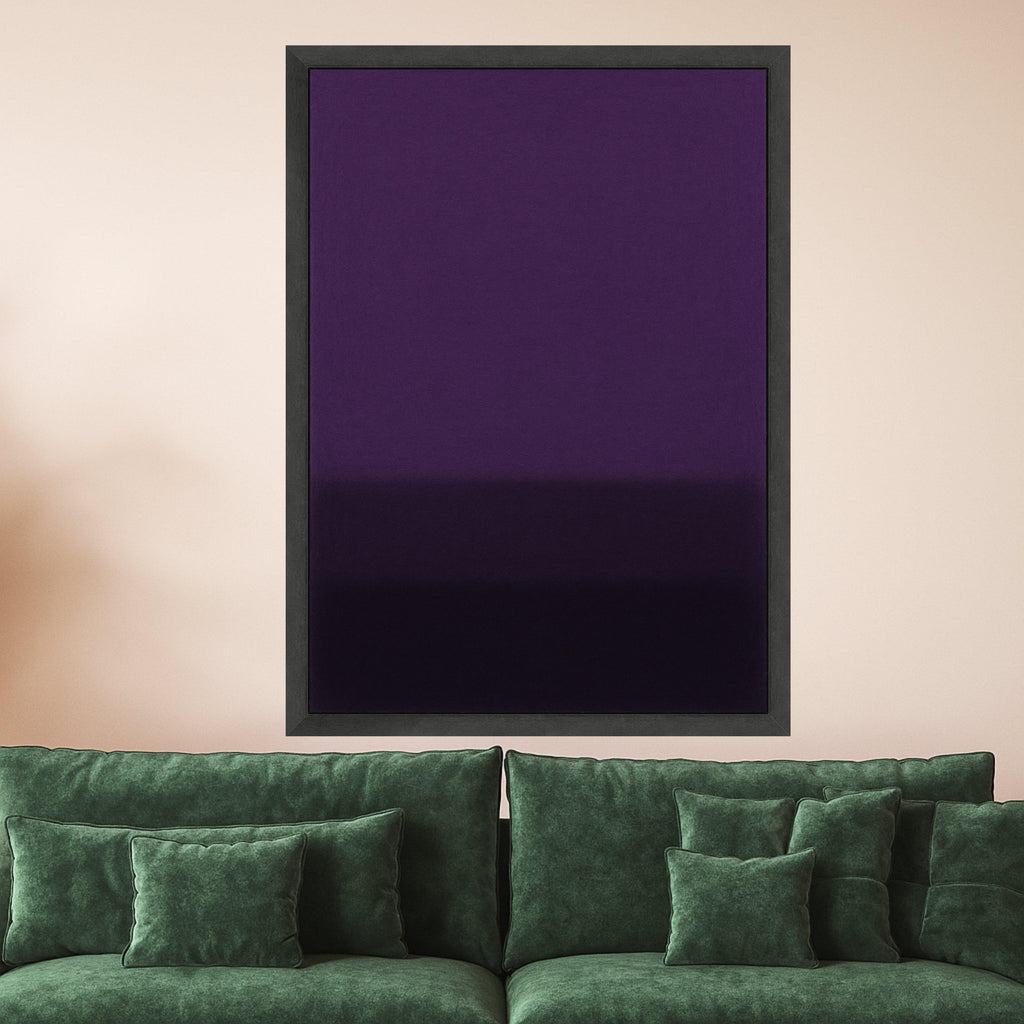 Mark Rothko Deep Purple Autumn Ombre Painting Print, Gradient Abstract Canvas Wall Art, Modern Minimalist Fall Season Home Decor