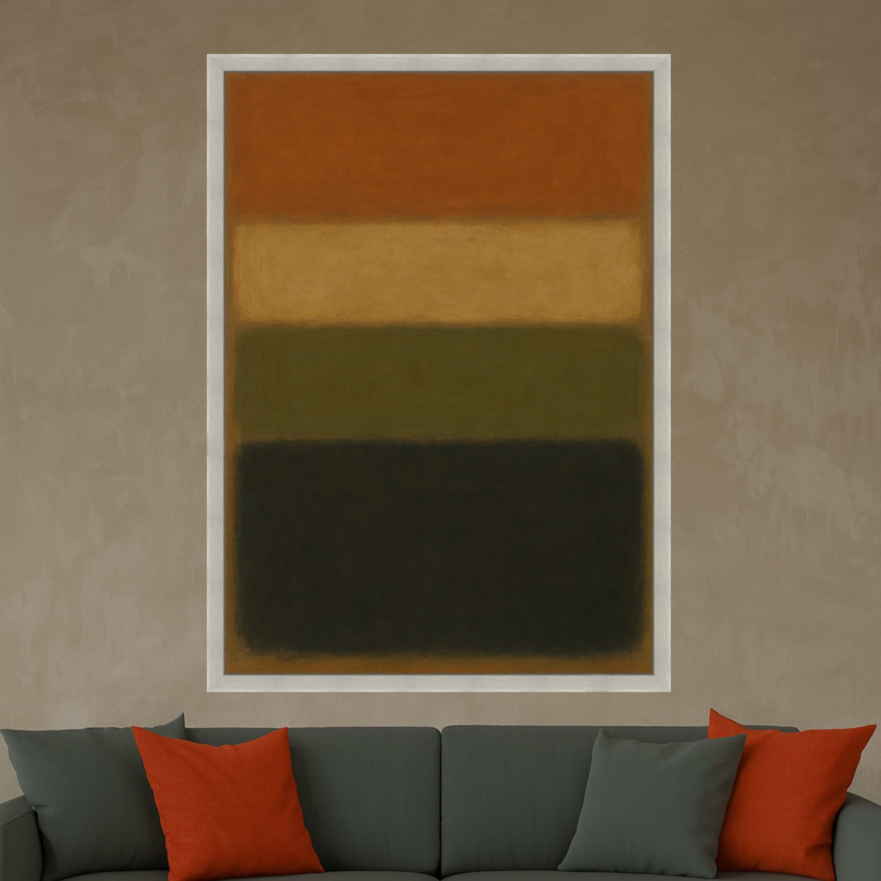 Abstract Color Block Canvas Print – Minimalist Wall Art, Modern Wall Decor, Ready to Hang Wall Decoration