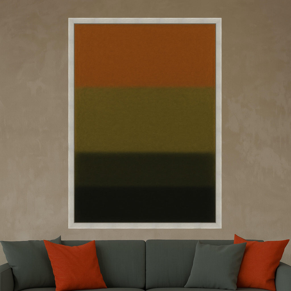 Mark Rothko Autumn Masterpiece Abstract Wall Art Print, Fall Color Field Painting Reproduction, Modern Museum Quality Canvas Decor