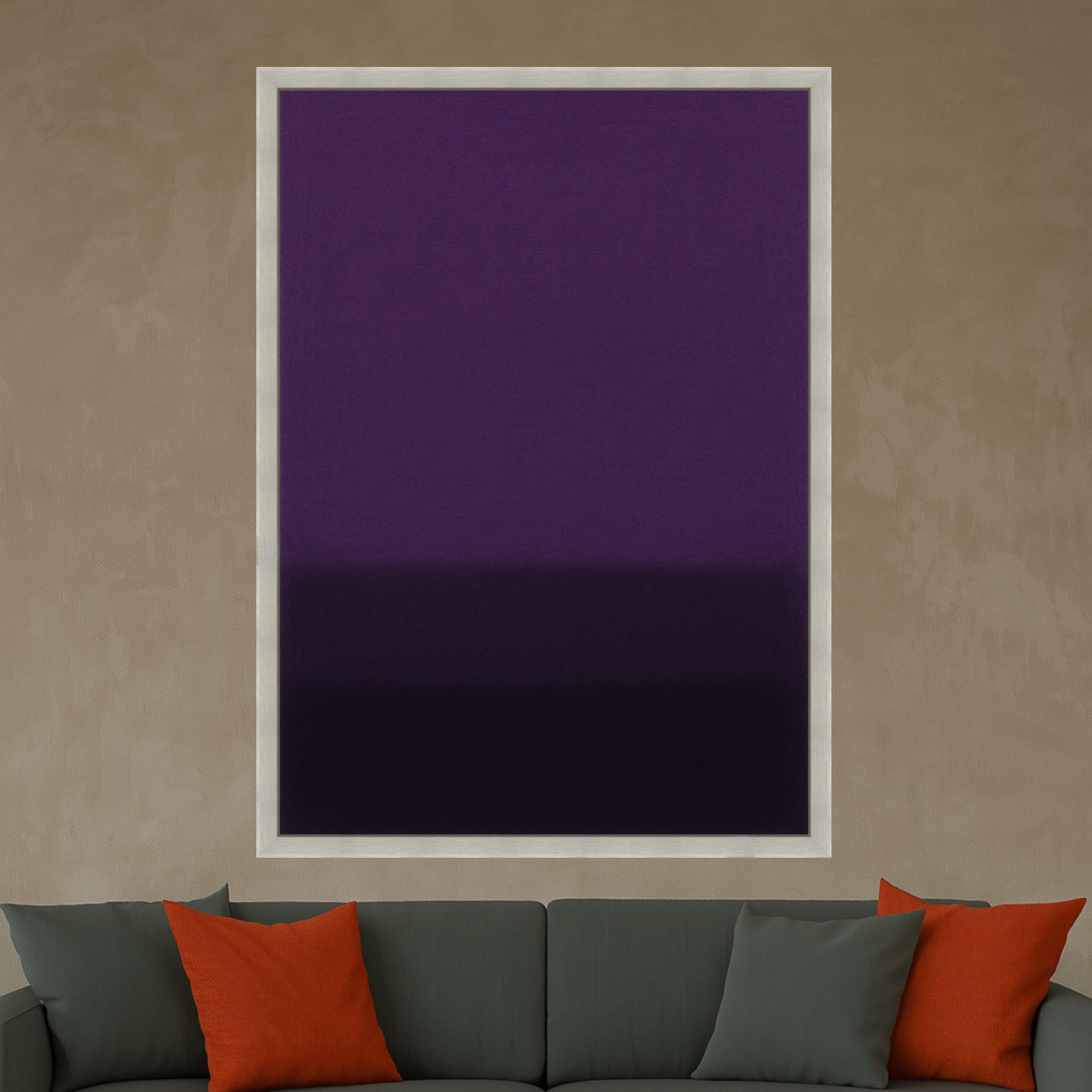 Mark Rothko Deep Purple Autumn Ombre Painting Print, Gradient Abstract Canvas Wall Art, Modern Minimalist Fall Season Home Decor