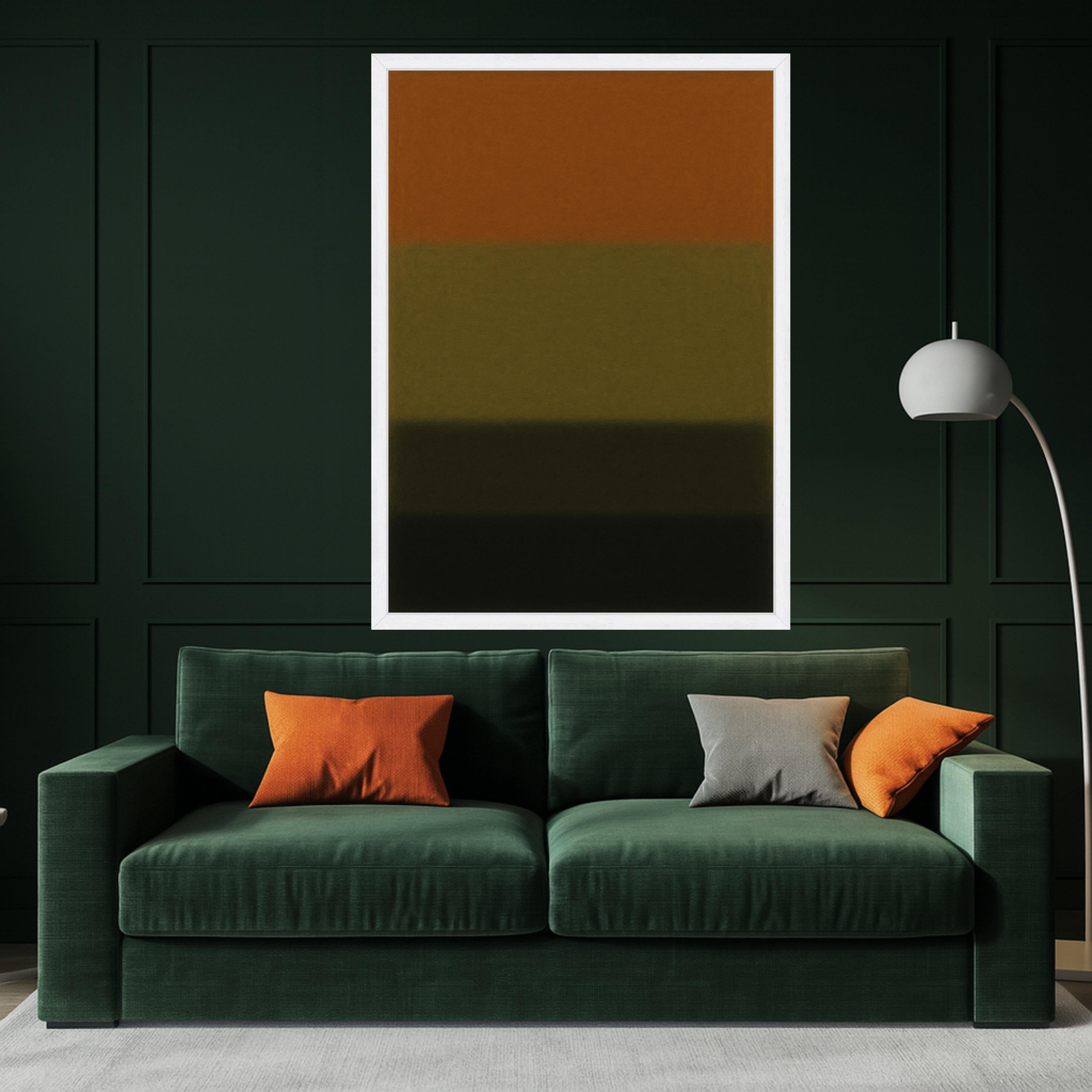 Mark Rothko Autumn Masterpiece Abstract Wall Art Print, Fall Color Field Painting Reproduction, Modern Museum Quality Canvas Decor