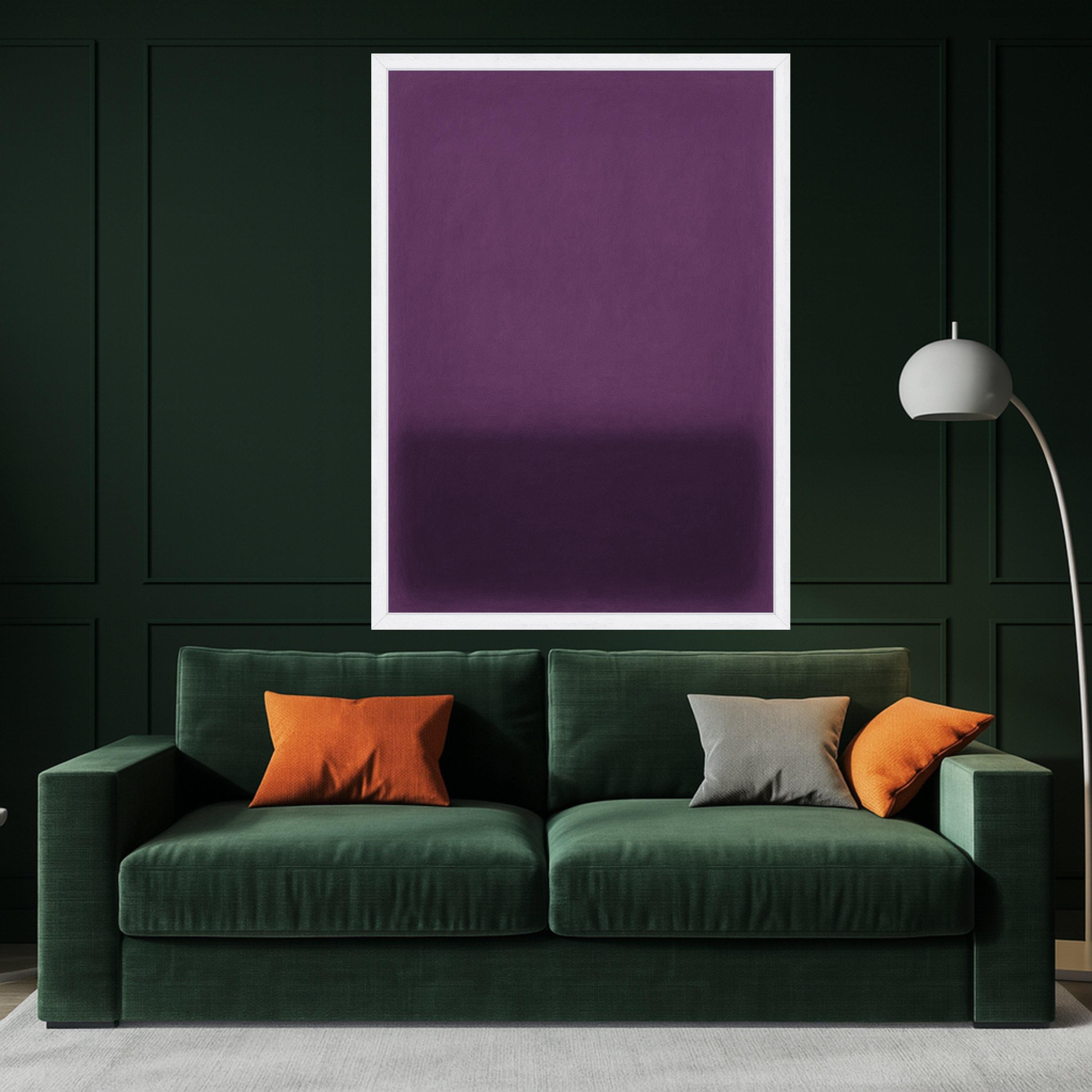 Purple Gradient Canvas Print – Minimalist Wall Art, Modern Wall Decor, Ready to Hang Wall Decoration