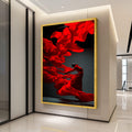 Red Dress Dance Canvas Print – Modern Wall Art Decoration – Elegant Wall Decor – Ready to Hang Canvas Artwork