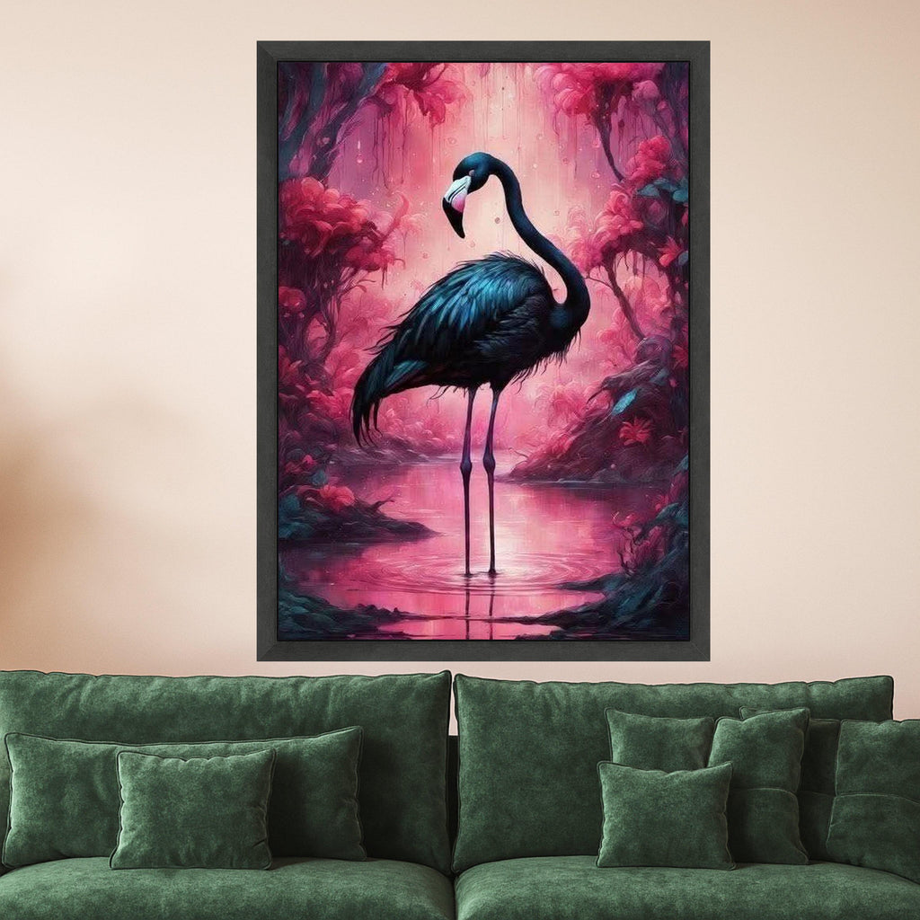 Flamingo Canvas Wall Art – Modern Wall Decor, Large Wall Art Ready to Hang