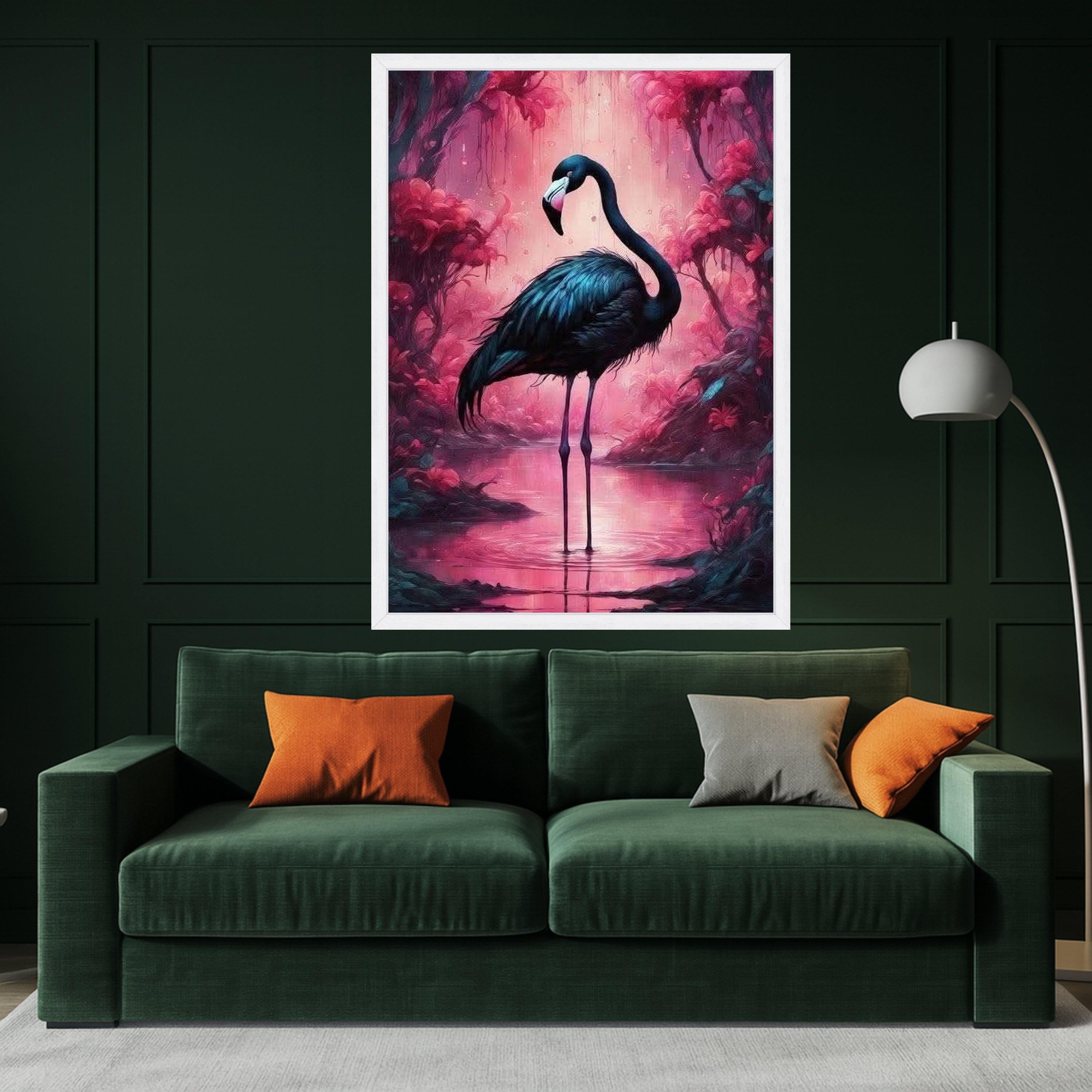 Flamingo Canvas Wall Art – Modern Wall Decor, Large Wall Art Ready to Hang