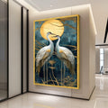 Cranes Canvas Wall Art – Elegant Wall Decor, Wall Art Ready to Hang