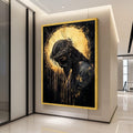 Jesus Christ with Crown of Thorns Canvas Wall Art, Spiritual Religious Canvas, Christian Inspirational Home Decor, Sacred Ready To Hang,