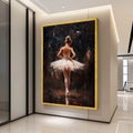 Ballerina Canvas Print – Elegant Ballet Wall Art for Dance Lovers – Ready to Hang Wall Decor