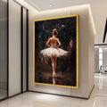 Ballerina Canvas Print – Elegant Ballet Wall Art for Dance Lovers – Ready to Hang Wall Decor