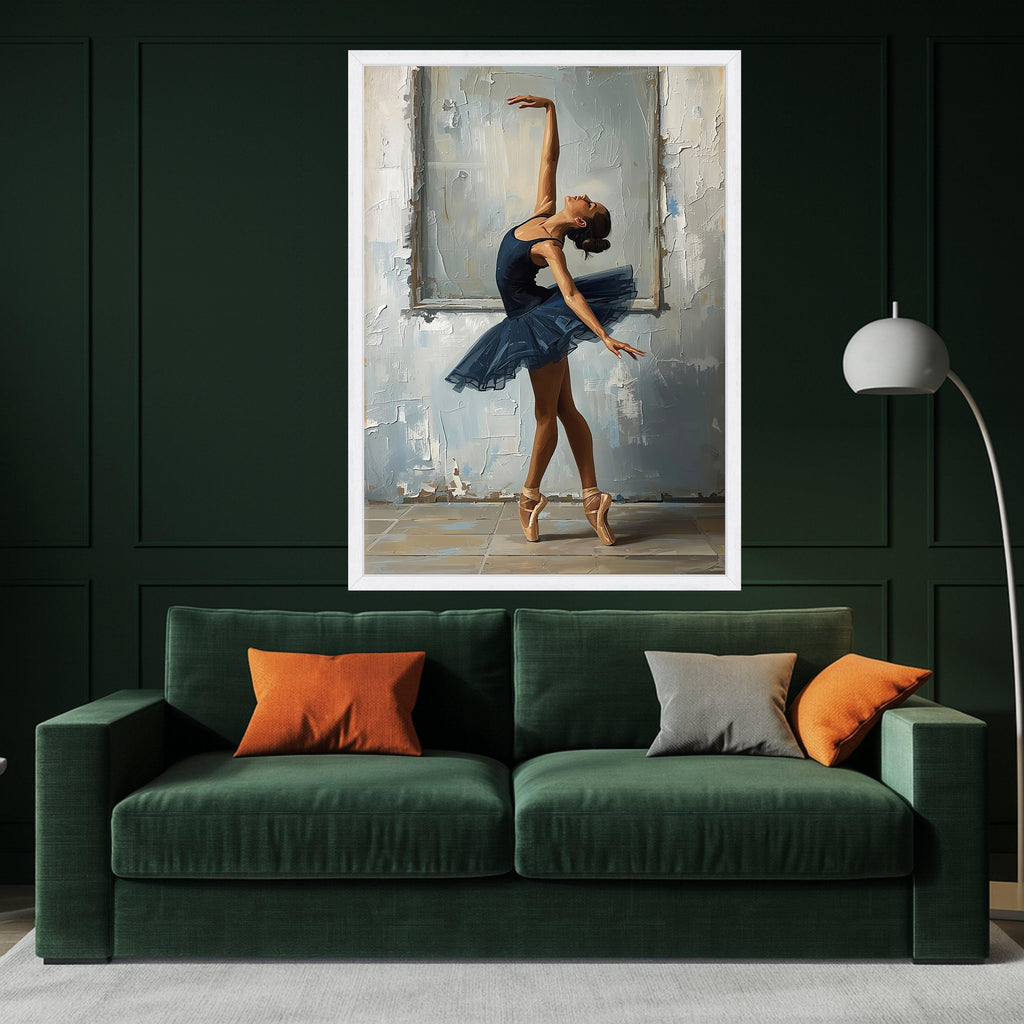 Ballet Dancer Canvas Print – Elegant Ballerina Wall Art – Dance Wall Decor – Ready to Hang Canvas – Modern Wall Decoration