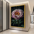 Elegant Pink Peony Bloom Canvas, Floral Wall Art, Botanical Canvas Decor, Close-up Flower Print, Home Decoration Canvas Ready To Hang,