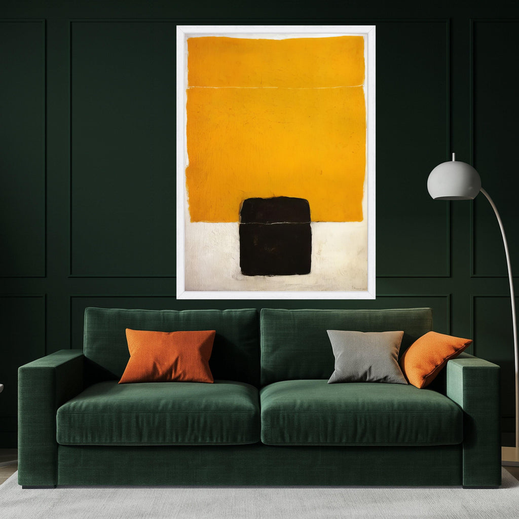 Mark Rothko Canvas Art, Bold Yellow and Black Blocks, Minimalist Geometric Canvas, Contemporary Home Decoration, Ready To Hang,