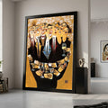 Happy People Toasting Canvas, Abstract Party Scene Wall Art, Celebration Decor, Colorful Social Gathering Canvas, Modern Home Ready To Hang,