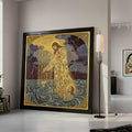 Gustav Klimt Jesus Saving Saint Peter Canvas Wall Art, Religious Gold Embellished Christian Painting, Spiritual Wall Decor, Ready To Hang,