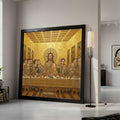 The Last Supper Canvas Wall Art by Gustav Klimt, Religious Gold Decor, Christian Iconography Canvas, Spiritual Home Ready To Hang,