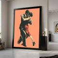 Elegant Tango Dance, Couple Canvas Art, Romantic Wall Print, Dance Illustration Canvas, Home Decor Art Ready To Hang,